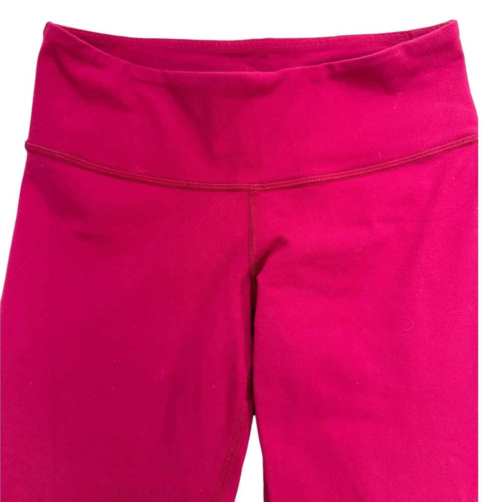 Lululemon Wunder Under Mid-Rise Cropped Leggings Womens 4 Berry Pink - Picture 3 of 8